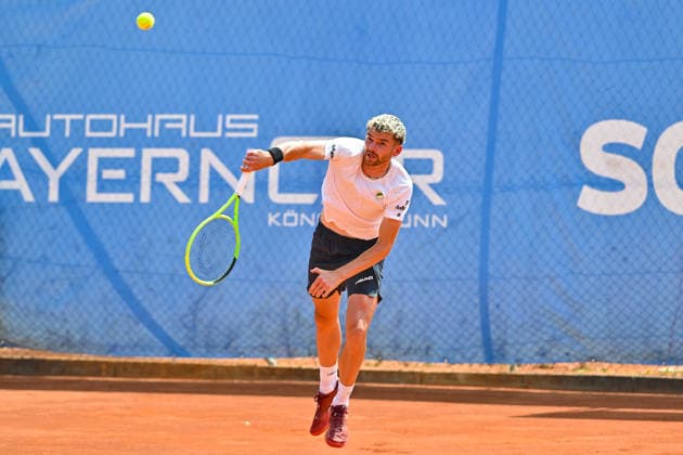 Tennis 1. Bundesliga Herren; TC Augsburg Siebentisch - TK GW Mannheim, 31.07.2026 AUGSBURG, GERMANY - 31. JULY: im Bild Jerome KYM vom TC GW Mannheim während dem Match der 1. Bundesliga Herren zwischen dem TC Augsburg und dem TK GW Mannheim am 6. Spieltag Copyright: xBEAUTIFULxSPORTS Goldbergx