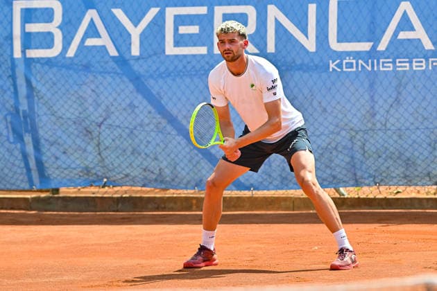 Tennis 1. Bundesliga Herren; TC Augsburg Siebentisch - TK GW Mannheim, 31.07.2026 AUGSBURG, GERMANY - 31. JULY: im Bild Jerome KYM vom TC GW Mannheim während dem Match der 1. Bundesliga Herren zwischen dem TC Augsburg und dem TK GW Mannheim am 6. Spieltag Copyright: xBEAUTIFULxSPORTS Goldbergx