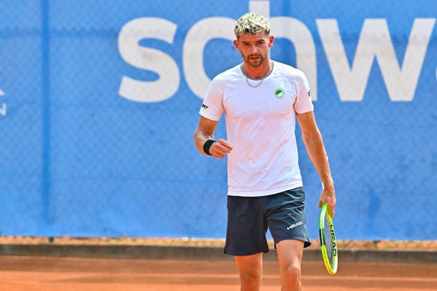 Tennis 1. Bundesliga Herren; TC Augsburg Siebentisch - TK GW Mannheim, 31.07.2026 AUGSBURG, GERMANY - 31. JULY: im Bild Jerome KYM vom TC GW Mannheim während dem Match der 1. Bundesliga Herren zwischen dem TC Augsburg und dem TK GW Mannheim am 6. Spieltag Copyright: xBEAUTIFULxSPORTS Goldbergx