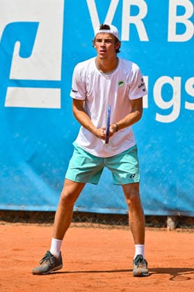 Tennis 1. Bundesliga Herren; TC Augsburg Siebentisch - TK GW Mannheim, 31.07.2026 AUGSBURG, GERMANY - 31. JULY: im Bild Niels McDONALD vom TC GW Mannheim während dem Match der 1. Bundesliga Herren zwischen dem TC Augsburg und dem TK GW Mannheim am 6. Spieltag Copyright: xBEAUTIFULxSPORTS Goldbergx