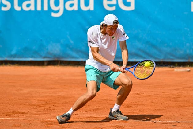 Tennis 1. Bundesliga Herren; TC Augsburg Siebentisch - TK GW Mannheim, 31.07.2026 AUGSBURG, GERMANY - 31. JULY: im Bild Niels McDONALD vom TC GW Mannheim während dem Match der 1. Bundesliga Herren zwischen dem TC Augsburg und dem TK GW Mannheim am 6. Spieltag Copyright: xBEAUTIFULxSPORTS Goldbergx