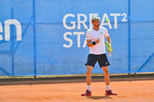 Tennis 1. Bundesliga Herren; TC Augsburg Siebentisch - TK GW Mannheim, 31.07.2026 AUGSBURG, GERMANY - 31. JULY: im Bild Jerome KYM vom TC GW Mannheim während dem Match der 1. Bundesliga Herren zwischen dem TC Augsburg und dem TK GW Mannheim am 6. Spieltag Copyright: xBEAUTIFULxSPORTS Goldbergx