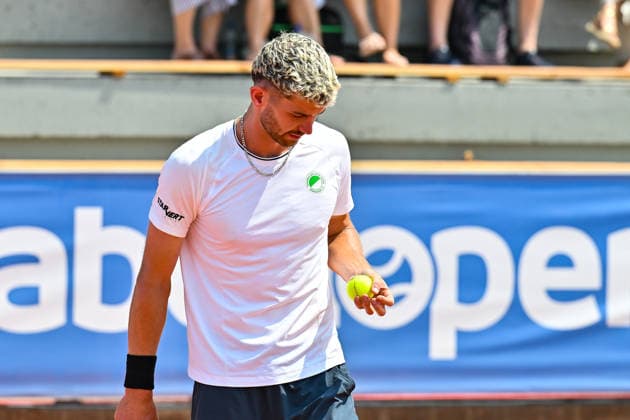 Tennis 1. Bundesliga Herren; TC Augsburg Siebentisch - TK GW Mannheim, 31.07.2026 AUGSBURG, GERMANY - 31. JULY: im Bild Jerome KYM vom TC GW Mannheim während dem Match der 1. Bundesliga Herren zwischen dem TC Augsburg und dem TK GW Mannheim am 6. Spieltag Copyright: xBEAUTIFULxSPORTS Goldbergx