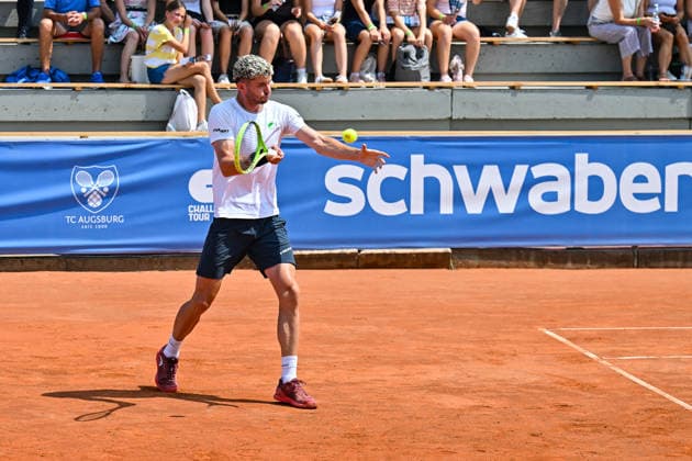 Tennis 1. Bundesliga Herren; TC Augsburg Siebentisch - TK GW Mannheim, 31.07.2026 AUGSBURG, GERMANY - 31. JULY: im Bild Jerome KYM vom TC GW Mannheim während dem Match der 1. Bundesliga Herren zwischen dem TC Augsburg und dem TK GW Mannheim am 6. Spieltag Copyright: xBEAUTIFULxSPORTS Goldbergx
