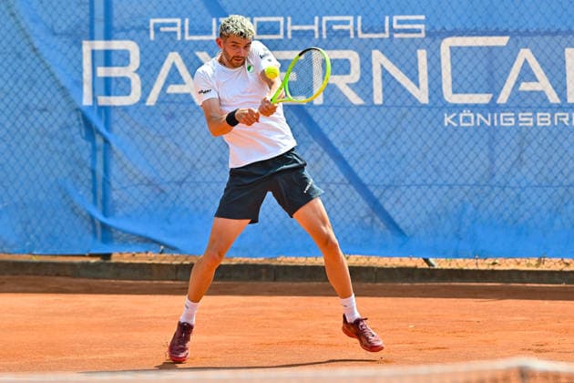 Tennis 1. Bundesliga Herren; TC Augsburg Siebentisch - TK GW Mannheim, 31.07.2026 AUGSBURG, GERMANY - 31. JULY: im Bild Jerome KYM vom TC GW Mannheim während dem Match der 1. Bundesliga Herren zwischen dem TC Augsburg und dem TK GW Mannheim am 6. Spieltag Copyright: xBEAUTIFULxSPORTS Goldbergx