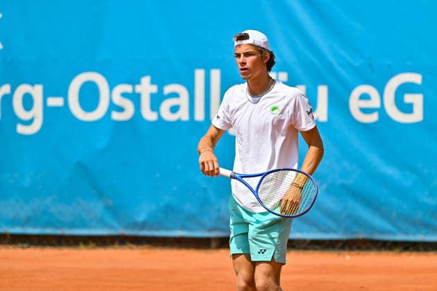 Tennis 1. Bundesliga Herren; TC Augsburg Siebentisch - TK GW Mannheim, 31.07.2026 AUGSBURG, GERMANY - 31. JULY: im Bild Niels McDONALD vom TC GW Mannheim während dem Match der 1. Bundesliga Herren zwischen dem TC Augsburg und dem TK GW Mannheim am 6. Spieltag Copyright: xBEAUTIFULxSPORTS Goldbergx