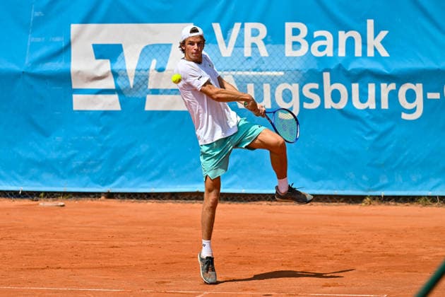 Tennis 1. Bundesliga Herren; TC Augsburg Siebentisch - TK GW Mannheim, 31.07.2026 AUGSBURG, GERMANY - 31. JULY: im Bild Niels McDONALD vom TC GW Mannheim während dem Match der 1. Bundesliga Herren zwischen dem TC Augsburg und dem TK GW Mannheim am 6. Spieltag Copyright: xBEAUTIFULxSPORTS Goldbergx
