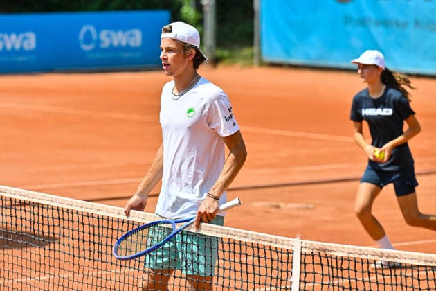 Tennis 1. Bundesliga Herren; TC Augsburg Siebentisch - TK GW Mannheim, 31.07.2026 AUGSBURG, GERMANY - 31. JULY: im Bild Niels McDONALD vom TC GW Mannheim während dem Match der 1. Bundesliga Herren zwischen dem TC Augsburg und dem TK GW Mannheim am 6. Spieltag Copyright: xBEAUTIFULxSPORTS Goldbergx