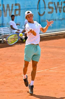 Tennis 1. Bundesliga Herren; TC Augsburg Siebentisch - TK GW Mannheim, 31.07.2026 AUGSBURG, GERMANY - 31. JULY: im Bild Niels McDONALD vom TC GW Mannheim während dem Match der 1. Bundesliga Herren zwischen dem TC Augsburg und dem TK GW Mannheim am 6. Spieltag Copyright: xBEAUTIFULxSPORTS Goldbergx