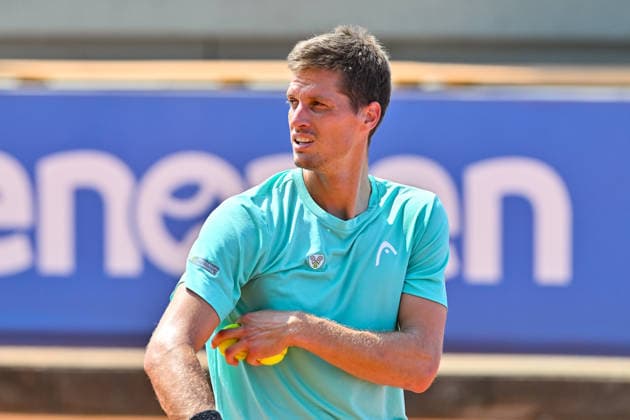 Tennis 1. Bundesliga Herren; TC Augsburg Siebentisch - TK GW Mannheim, 31.07.2026 AUGSBURG, GERMANY - 31. JULY: im Bild Nino SERDARUSIC vom TC Augsburg während dem Match der 1. Bundesliga Herren zwischen dem TC Augsburg und dem TK GW Mannheim am 6. Spieltag Copyright: xBEAUTIFULxSPORTS Goldbergx