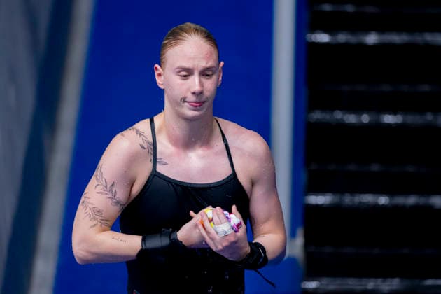 France, Paris, Centre Aquatique Olympique Metropole du Grand Paris, 31.07.2026, European Aquatics Junior Championships Swimming, Day 1 - Mixed Team Event Final, Pauline Alexandra Pfeif of Germany Photo by Eibner Pressefoto Tino Henschel European Aquatics Junior Championships Swimming, Day 1 - Mixed Team Event Final Paris Copyright: xEibnerxPressefotox