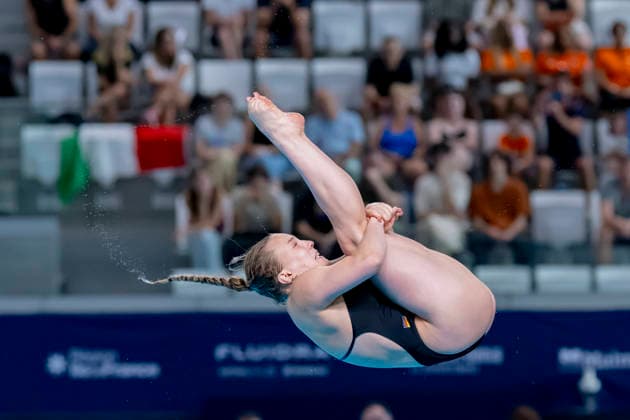 France, Paris, Centre Aquatique Olympique Metropole du Grand Paris, 31.07.2026, European Aquatics Junior Championships Swimming, Day 1 - Mixed Team Event Final, Lena Corona Hentschel of Germany Photo by Eibner Pressefoto Tino Henschel European Aquatics Junior Championships Swimming, Day 1 - Mixed Team Event Final Paris Copyright: xEibnerxPressefotox