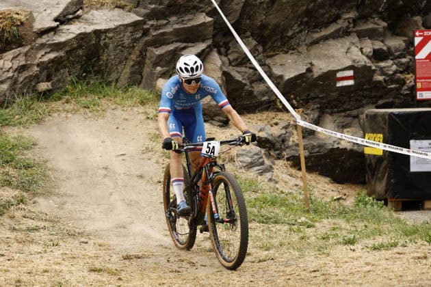 31.07.2026, Monteceneri, Monte Ceneri, 2026 UEC MTB European Championship, EM, Europameisterschaft XCR Team Relay s Final (cross country team relay) Patrik ÄaernÃ½ 5A (CZE, U23 Men) Monteceneri Monte Ceneri Ticino Switzerland Copyright: xJustPictures.ch FrancescoxMinghettix jp-en-FrMi-_NG_0033