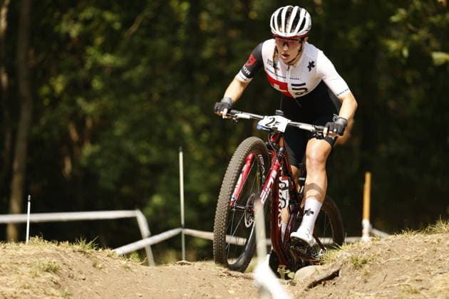 31.07.2026, Monteceneri, Monte Ceneri, 2026 UEC MTB European Championship, EM, Europameisterschaft XCR Team Relay s Final (cross country team relay) Anja Grossmann 2E (SUI, Junior Women) Monteceneri Monte Ceneri Ticino Switzerland Copyright: xJustPictures.ch FrancescoxMinghettix jp-en-FrMi-_NG_0488