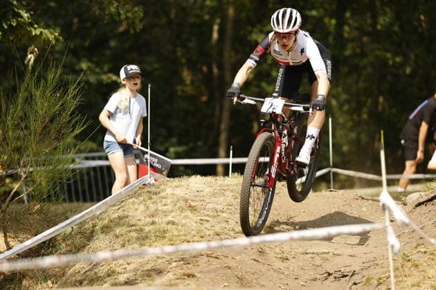 31.07.2026, Monteceneri, Monte Ceneri, 2026 UEC MTB European Championship, EM, Europameisterschaft XCR Team Relay s Final (cross country team relay) Anja Grossmann 2E (SUI, Junior Women) Monteceneri Monte Ceneri Ticino Switzerland Copyright: xJustPictures.ch FrancescoxMinghettix jp-en-FrMi-_NG_0489