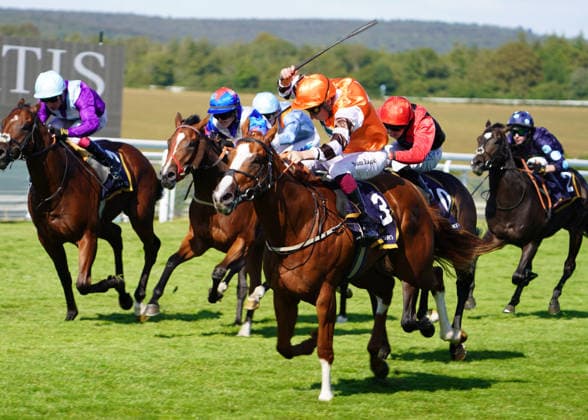 Horse Racing - 2026 Flat Season - Qatar Goodwood Festival ˜Glorious Goodwood™ - Day Two Sussex Stakes Day - Goodwood Racecourse - Wednesday 29th July 2026 Race Six 16:45 The Hawes and Curtis Nursery Handicap Stakes Winner, Sam James on Revels COLORSPORT ANDREW COWIE 