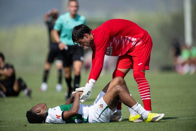 iker Alvarez of Cordoba during preseason friendly match between Elche CF v Cordoba CF played at Oliva, Valencia on July 31, 2026 in Spain Oliva Valenci Spain Copyright: xVicentexVidalx xAgenciaxLOFx