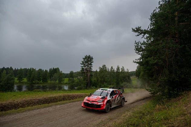 IPA87139522 - Elfyn Evans (GBR) and Scott Martin (GBR) in a Toyota GR Yaris Rally1 from Toyota Gazoo Racing WRT in action during the FIA WRC, Motorsport Rallye, WM SECTO RALLY FINLAND in Jyväskylä, Finland, July 30–August 2, 2026.  Copyright: xFedericoxManoni IPAxSportx xx 87139522