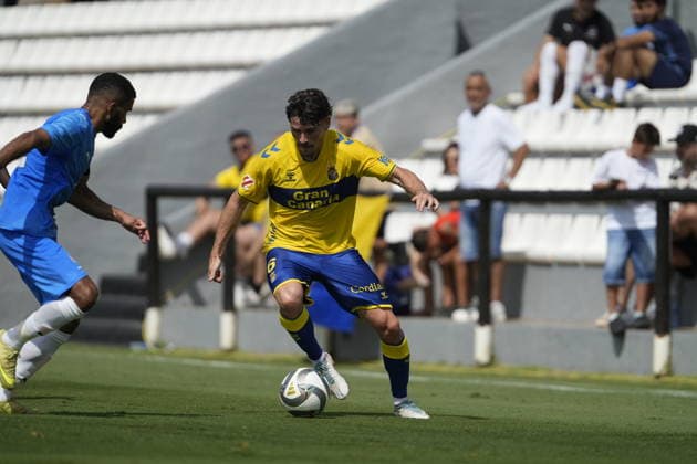 Sergio Ruiz of Las Palmas during the friendly match between Las Palmas UD v Neom SC played at the Marbella Football Center, on July 31, 2026 in Spain Spain Copyright: xCristobalxOrtegax xAgenciaxLOFx