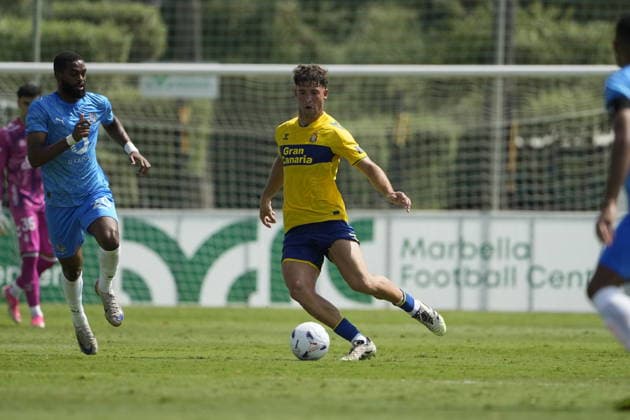 Juanma Herzog of Las Palmas during the friendly match between Las Palmas UD v Neom SC played at the Marbella Football Center, on July 31, 2026 in Spain Spain Copyright: xCristobalxOrtegax xAgenciaxLOFx