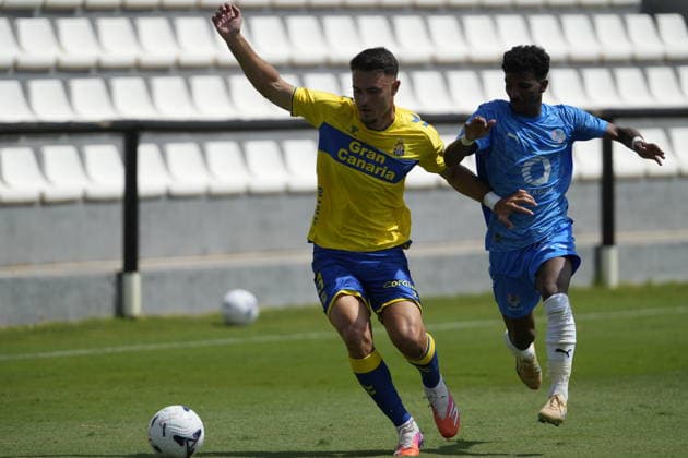 andres Rodriguez of Las Palmas during the friendly match between Las Palmas UD v Neom SC played at the Marbella Football Center, on July 31, 2026 in Spain Spain Copyright: xCristobalxOrtegax xAgenciaxLOFx