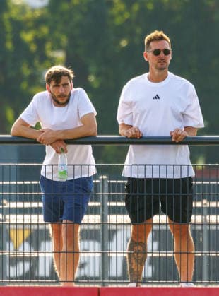 31.07.2026 - Fussball - Saison 2026 2027 - Regionalliga Bayern - 02. Spieltag: 1. FC Nürnberg FCN II ( Club ) - SpVgg Unterhaching - DaMa - xdaxmax - Matthias Kreutzer ( Co-Trainer 1. FC Nürnberg FCN ) Miroslav Miro Klose ( Trainer 1. FC Nürnberg FCN ) beobachten Spiel