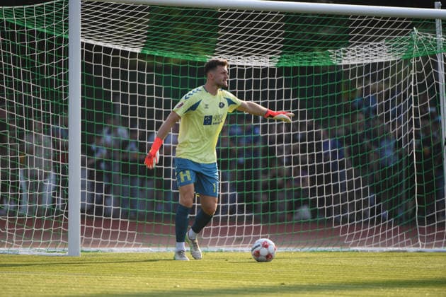31.07.2026, GER, Fussball, Regionalliga Nord, 1.Spieltag, Saison 2026 2027, Bremen, Platz 11, SV Werder Bremen II U23 vs VfB Oldenburg, im Tor Jhonny PEITZMEIER ( VfB Oldenburg 1 ) Bremen Platz 11 Bremen Deutschland Copyright: xnordphotoxGmbHx xRojahnx