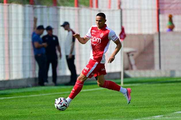 FOOTBALL : AS Monaco VS Cercle Bruges - 31 07 2026 Vanderson (ASM) - Pre-season friendly between AS Monaco and Cercle Bruges, on July 31, 2026 at the AS Monaco Performance Center. La TurbieFrance  Copyright: xWilliamxCannarellax