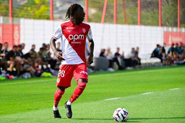 FOOTBALL : AS Monaco VS Cercle Bruges - 31 07 2026 Mamadou Coulibaly (ASM) - Pre-season friendly between AS Monaco and Cercle Bruges, on July 31, 2026 at the AS Monaco Performance Center. La TurbieFrance  Copyright: xWilliamxCannarellax