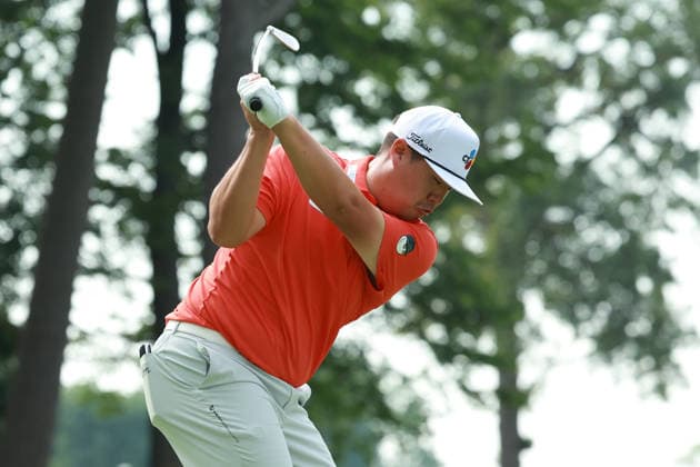 Rocket Classic DETROIT, MICHIGAN - JULY 31: Sungjae Im of South Korea plays his tee shot on the 11th hole during the second round of the Rocket Classic 2026 at the Detroit Country Club in Detroit, Michigan, MI, USA Friday, July 31, 2026. Detroit Michigan United States  Copyright: xJorgexLemusx originalFilename:lemus-rocketcl260731_npGrl.jpg