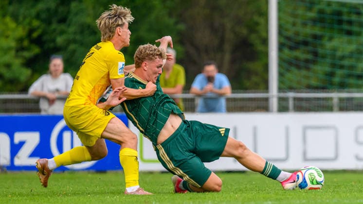 31.07.2026 - Fussball - Saison 2026 2027 - Regionalliga Bayern - 02. Spieltag: SC Eltersdorf - DJK Vilzing - JoTe - xjoxtex - Josef Gottmeier (14, DJK Vilzing ) Felix Rippert (42, SC Eltersdorf )