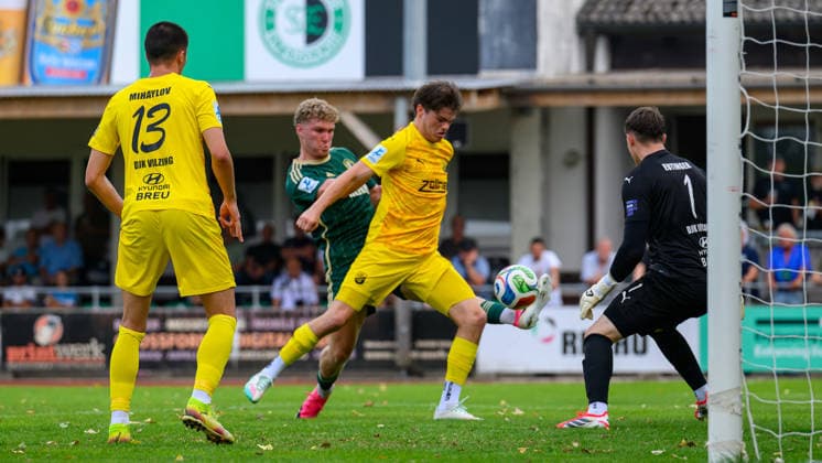 31.07.2026 - Fussball - Saison 2026 2027 - Regionalliga Bayern - 02. Spieltag: SC Eltersdorf - DJK Vilzing - JoTe - xjoxtex - Martin Mihaylov (13, DJK Vilzing ) Felix Rippert (42, SC Eltersdorf ) Elija Härtl (4, DJK Vilzing ) Fabian Eutinger (1, DJK Vilzing )