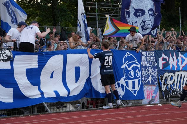 Fußball I Herren I Saison 2026-2027 I Regionalliga Nord I 1. Spieltag I SV Werder Bremen U23 - VfB Oldenburg I 31.07.2026 Tor Marc Schröder (20, VfB Oldenburg) Bremen Stadiongelände Platz 11 Bremen Deutschland Copyright: xLobeca JonasxBoningx