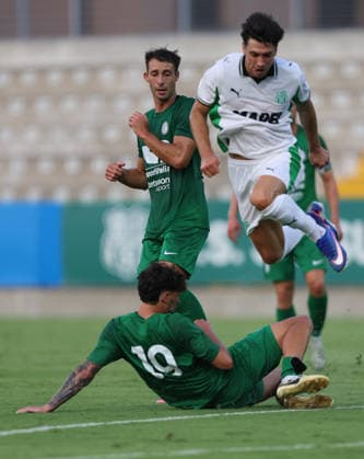 Sassuolo™s Luca Moro during the friendly match soccer match between Sassuolo and Folgore Caratese at the Enzo Ricci Stadiium in Sassuolo, Italy - Friday, July 31, 2026. - Soccer.  Copyright: xGiannixSantandrea LaPressex