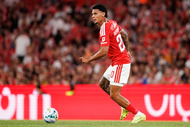 Richard Rios seen during UEFA Europa League qualifying game between teams of SL Benfica and St. Gallen (Maciej Rogowski Ball Raw Images PT) Lisbon Estadio Da Luz Portugal Copyright: xMaciejxRogowskix maciejrogowski_slbenfica_stgallen_2627-275