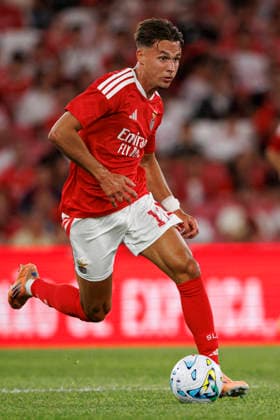 Amar Dedic seen during UEFA Europa League qualifying game between teams of SL Benfica and St. Gallen (Maciej Rogowski Ball Raw Images PT) Lisbon Estadio Da Luz Portugal Copyright: xMaciejxRogowskix maciejrogowski_slbenfica_stgallen_2627-290