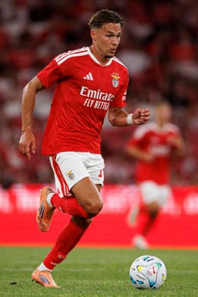 Amar Dedic seen during UEFA Europa League qualifying game between teams of SL Benfica and St. Gallen (Maciej Rogowski Ball Raw Images PT) Lisbon Estadio Da Luz Portugal Copyright: xMaciejxRogowskix maciejrogowski_slbenfica_stgallen_2627-291