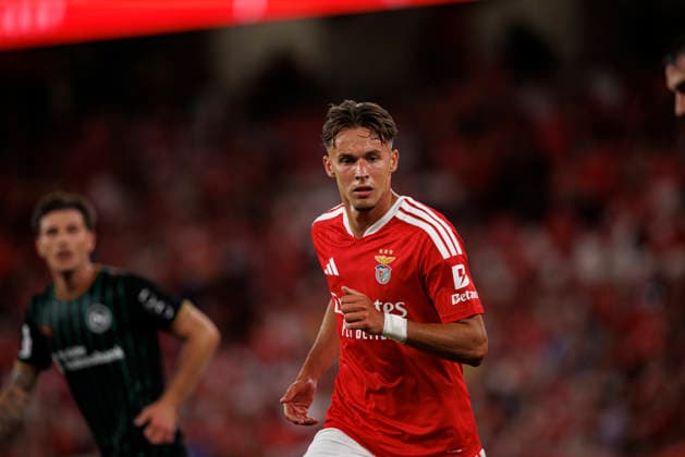Amar Dedic seen during UEFA Europa League qualifying game between teams of SL Benfica and St. Gallen (Maciej Rogowski Ball Raw Images PT) Lisbon Estadio Da Luz Portugal Copyright: xMaciejxRogowskix maciejrogowski_slbenfica_stgallen_2627-293