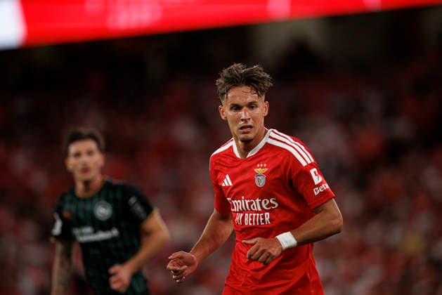 Amar Dedic seen during UEFA Europa League qualifying game between teams of SL Benfica and St. Gallen (Maciej Rogowski Ball Raw Images PT) Lisbon Estadio Da Luz Portugal Copyright: xMaciejxRogowskix maciejrogowski_slbenfica_stgallen_2627-294