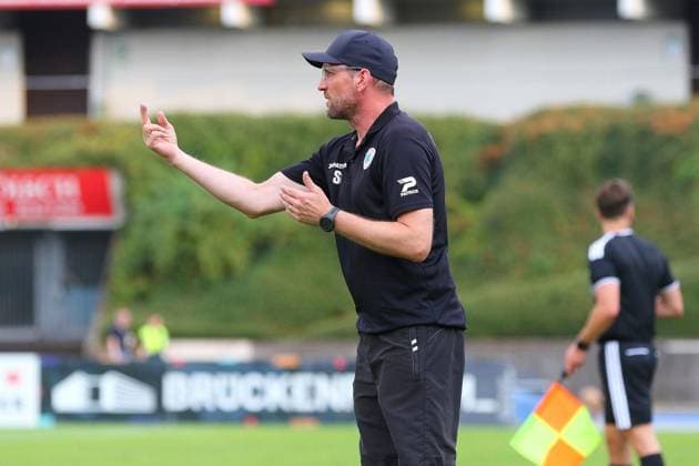 Regionalliga West: Bonner SC - Rot-Weiß Oberhausen ** NUR FÜR REDAKTIONELLE ZWECKE ** EDITORIAL USE ONLY **<p>Trainer Sebastian Gunkel Bonner SC - RWO Ort: Bonn, Sportpark Nord Datum: 31.07.2026 Deutschland NRW Bonn Copyright: MichaxKorb
