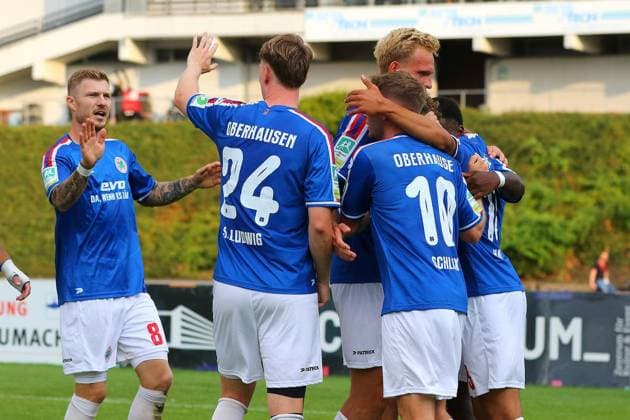 Regionalliga West: Bonner SC - Rot-Weiß Oberhausen ** NUR FÜR REDAKTIONELLE ZWECKE ** EDITORIAL USE ONLY **<p>Kerem Yalcin nach seinem Tor zum 1:0 für die Kleeblätter. Bonner SC - RWO Ort: Bonn, Sportpark Nord Datum: 31.07.2026 Deutschland NRW Bonn Copyright: MichaxKorb