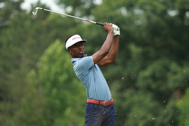 Rocket Classic DETROIT, MICHIGAN - JULY 31: Joe Hooks of the United States plays his tee shot on the 9th hole during the second round of the Rocket Classic 2026 at the Detroit Country Club in Detroit, Michigan, MI, USA Friday, July 31, 2026. Detroit Michigan United States  Copyright: xJorgexLemusx originalFilename:lemus-rocketcl260731_np5ZB.jpg