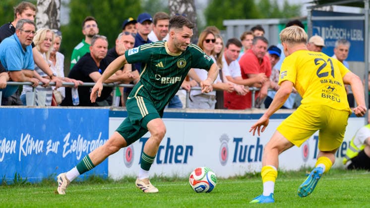 31.07.2026 - Fussball - Saison 2026 2027 - Regionalliga Bayern - 02. Spieltag: SC Eltersdorf - DJK Vilzing - JoTe - xjoxtex - Moritz Fischer (15, SC Eltersdorf ) Max Meyer (21, DJK Vilzing )
