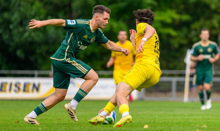 31.07.2026 - Fussball - Saison 2026 2027 - Regionalliga Bayern - 02. Spieltag: SC Eltersdorf - DJK Vilzing - JoTe - xjoxtex - Moritz Fischer (15, SC Eltersdorf ) Nik Leipold (10, DJK Vilzing )