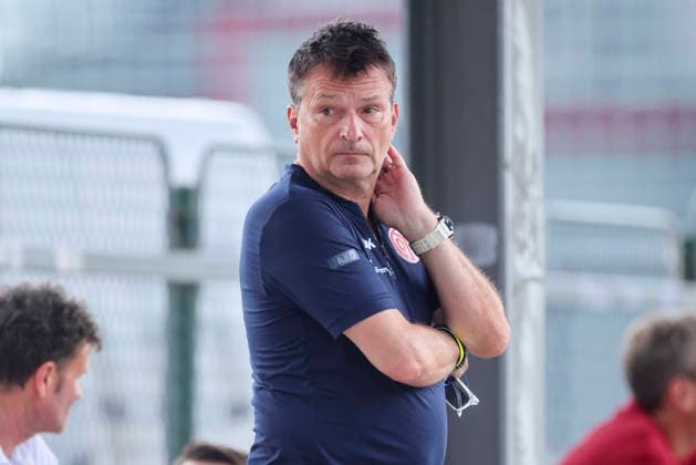 Vorstand und Kommunikation Christian Heidel (1. FSV Mainz 05) looks on during the pre-season friendly match between 1. FSV Mainz 05 and Shabab Al Ahli at Grenzlandstadium Arena on July 31, 2026 in Kufstein, Austria. (Photo by Marco Steinbrenner DeFodi Images) -