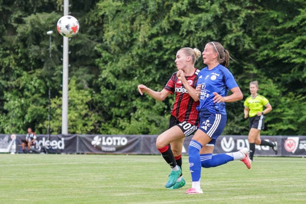 31.07.2026, xgrfx, Fussball Testspiel Frauen, Eintracht Frankfurt - Racing Straßbourg v.l. Laura Freigang (Eintracht Frankfurt) (DFL DFB REGULATIONS PROHIBIT ANY USE OF PHOTOGRAPHS as IMAGE SEQUENCES and or QUASI-VIDEO) Bad nauheim