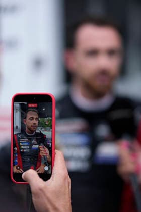 July 31, 2026, Elkhart Lake, Wisconsin, USA: Julien Andlauer, driver of the 7 Porsche Penske Motorsport, Porsche 963 GTP, after Free Practice 1 at Road America in Elkhart Lake, Wisconsin. Elkhart Lake USA - ZUMAd212 20260731_zsp_d212_015 Copyright: xRichardxDolex
