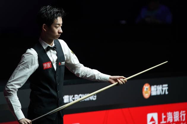 SHANGHAI, CHINA - JULY 31: Wu Yize of China plays a shot in the semifinal match against Judd Trump of England on Day 5 of the 2026 Snooker Shanghai Masters at Luwan Gymnasium on July 31, 2026 in Shanghai, China.  Copyright: xTaixChengzhex 111657404959