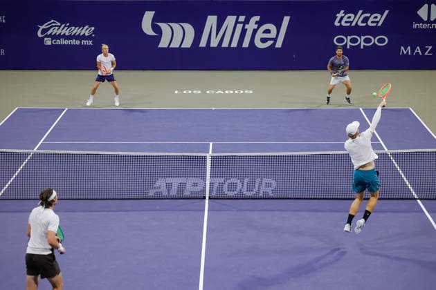 LOS CABOS TENNIS OPEN 2026 LOS CABOS TENNIS OPEN 2026 RYAN SEGGERMAN PATRICK TRHAC VS ORLANDO LUZ RAFAEL MATOS 31072026 LOS CABOS, MEXICO. Action photo of Orlando Luz and Rafael Matos, during semi final match at the Los Cabos Tennis Open 2026 at the Cabo Sports Complex in Baja California, Mexico. Foto de accion de Orlando Luz y Rafael Matos, durante juego semi final del Los Cabos Tennis Open 2026 celebrado en el Cabo Sports Complex en Baja California, Mexico. PHOTO BY IMAGENSHOP AGENCIA FOTOGRAFICA LOS CABOS BAJA CALIFORNIA MEXICO Copyright: xIMAGENSHOPxAGENCIAxFOTOGRAFICAx