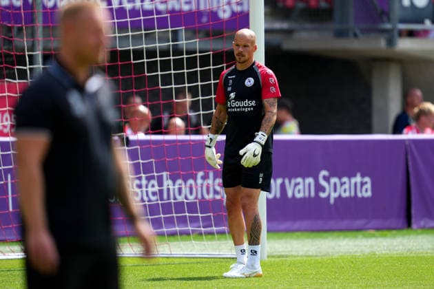 Friendly: Sparta Rotterdam v MSV Duisburg Rotterdam - Goalkeeper Filip Bednarek of Sparta Rotterdam before a friendly in preparation of the 2026 2027 season. The match is set between Sparta Rotterdam and MSV Duisburg at Het Kasteel on 1 August 2026 in Rotterdam, The Netherlands. (Hero Images Danny de Groot) Copyright: xDannyxdexGrootx